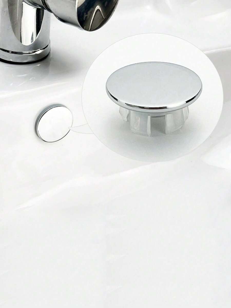 1 cái nắp đậy lỗ thoát nước tràn bằng nhựa ABS cho bồn rửa nhà bếp, phòng tắm, nắp trang trí lỗ thoát nước bồn rửa, vòng bịt lỗ thoát nước tràn tròn cho bồn rửa mặt - vòng tràn của bể nước - Xem 1