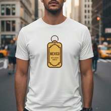 Curvy Clothing On  And Vintage Mexico Hotel Keychain Graphic Tee - Retro Travel Souvenir Style Women's T-Shirts Y2K - 白色 - 查看 8