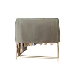 1pc Solid Color Thick Transparent Hanging Floor Clothes Rack Dust Cover, Suitable For Home Use Dustproof Bag Wardrobe Dust Cover Storage - View 6