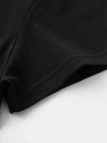 Women's Vintage T-Shirt, Pumpkin And Bat Print T-Shirt, Casual Summer Tops For Women, Soft, Breathable, Loose Cotton Top, Summer Outfits For Women, Streetwear, Party And Festival Outfit, Suitable For Spring, Summer And Autumn. - 黑色 - 查看 5