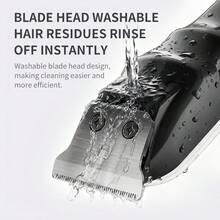 Men's Hair Clipper, Transparent Body Retro Oil Head Electric Hair Clipper, Professional Beard Trimmer With LCD Display Screen, High-Power Hair Beauty Machine, Father's Day Gift, Father's Day Gift - 紅色 - 查看 3