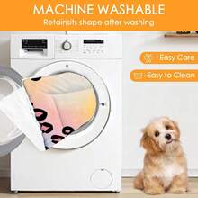 1 pieza Cama suave para mascotas, Patrón reversible de degradado de leopardo, Esterilla lavable para jaula de perro apta para perros pequeños/medianos/grandes, Cojín de cama para gatos, Utilizable en todas las estaciones - Multicolor - Ver 5