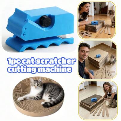 1pc Cat Scratcher Cutter, DIY Cat Scratching Mat Cutting Tool, Household Cardboard Scratcher Cutter, For Cat Beds/Pads/Loungers