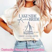 1 camiseta personalizada con el nombre de la despedida de soltera para mujer, camisetas para fiesta de despedida de soltera en el lago para chicas, camiseta personalizada con el nombre del club Bach, camiseta de boda personalizada, camiseta personalizada con el nombre de la despedida de soltera, camiseta para amantes en la boda, camiseta personalizada para la novia y su cortejo para fiesta de despedida de soltera en el lago de montaña, camiseta para viaje de senderismo de chicas, camiseta para novia, 100% algodón, tallas S-2XL. camisetas elegantes dama camiseta estilo y2k mujer - Estilo - Ver 1