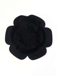 25cm Exaggerated Solid Color Fabric Flower Hair Clip - Style a - View 9