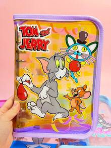 TOM AND JERRY. A5 滑鼠活頁夾相簿收藏本 極簡純色可拆卸大容量收納本 Ins 風學生辦公通用活頁筆記本 可拆卸環形活頁夾 - A5 - 查看 7