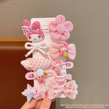 Sanrio Hello Kitty 可愛髮夾 10件組-多功能少女風髮飾,溫和材質不傷髮,本系列包含粉色髮飾與髮夾,適合情人節、聖誕節、婚禮派對等場合,設計結合蝴蝶結與 Hello Kitty 卡通圖案 - 髮飾 - 查看 13