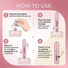 Refillable Perfume Atomizer Bottle, Portable Mini Travel Perfume Spray For Women & Men, Travel Size Scent Pump Case For Travel Accessories - 查看 4