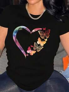 Camiseta casual negra - Negro - Ver 8