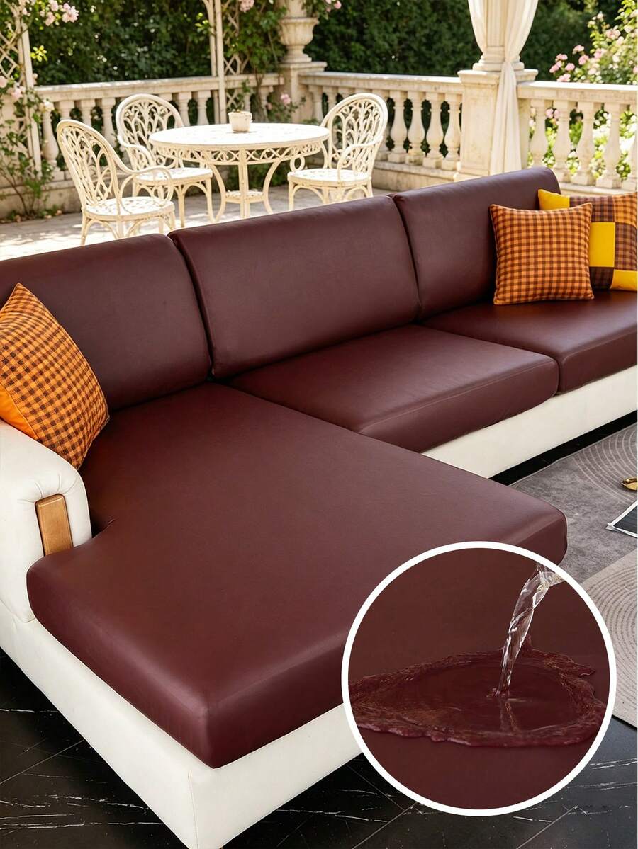 1pc Grey Elastic Sofa Cover, Suitable For 1 2 3 4 Seater Sofa, Elastic Sofa Cover, Comfortable Sofa Cover, Sofa Cover, Sofa Cushion Cover, Suitable For Outdoor Living Room Hotel
