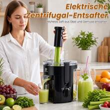 SUPERLEX This 3-Speed Centrifugal Juicer Features Stainless Steel Blades, A 6 Mm Wide Feed Pening, A Built-In Juice Separator, And A Drip-Free Design. This Easy-To-Clean Juicer With An Abrasive Design Is Specifically Designed For Citrus Fruits, Ensuring Prote - 查看 10
