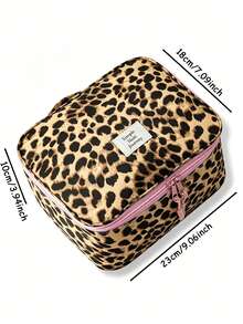 Leopard Print Travel Packing Cubes Lightweight Travel Organizer Multiple Size Bags Large Capacity Cosmetics Bag Toiletry Bag Clothes Organizer Bags - Multicolor - View 9