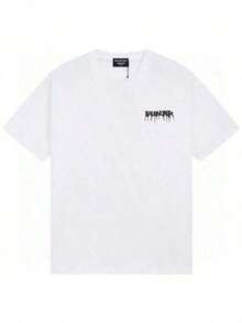 Camiseta Para HombreGALLERY D-EPT T-Shirt Car Letter Short Sleeve Men And Women High Street Half Sleeve Car Print Round Neck Loose Men's Tops Round Ne - 白色2 - 查看 3
