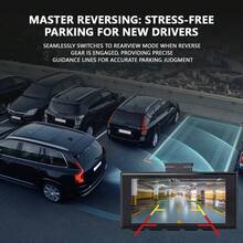 Sidakeye New Dash Cam With 1080P HD Resolution, Motion Detection, Loop Recording, Parking Monitoring, Collision Detection, Enhanced Night Vision And Dual Front And Rear Recording. Suitable For All Types Of Vehicles. - A - View 7