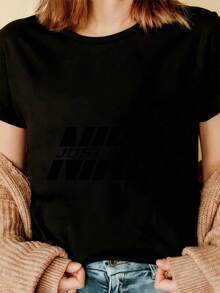 Women T-Shirts - Black - View 3