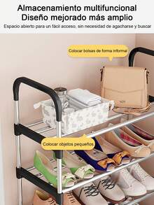 Storage Rack 3 Layers Shoe Rack Easy To Assemble, Shoe Rack 5 Tier Home Storage Rack, Shoe Rack, 3/4/5/6 Layers Shoe Rack - Multicolor - View 5