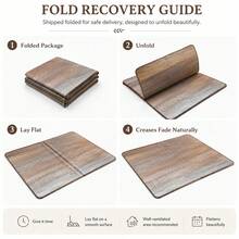1pc Velvet Printed Non-Slip Outdoor Mat - Brown Wooden Floor Pattern | Bathroom Rug, Bedroom Living Room Decor Carpet, Kitchen Mat, Modern Home Decor, Hallway Carpet, Entryway Mat, Indoor Doormat, Front Door Mat, Kitchen Decorative Carpet, Living Room Rug, Bathroom Mat - Wood-grain Floor - View 10