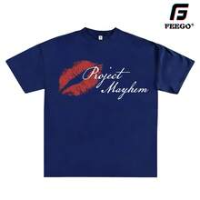 CAMISETA PROJECT MAYHEM KISS - Azul - Ver 4