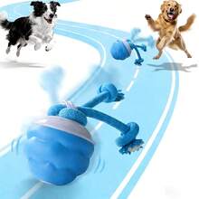 Rope Knot Dog Electric Toy Ball, Pet Smart Self-Entertaining Electric Ball, Running & Chasing Toy For Cats And Dogs - Multicolor - View 13