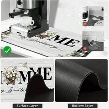 1 tấm lót bát đĩa, tấm lót máy pha cà phê, nền vân gỗ với viền caro đen trắng và họa tiết giỏ hoa bông, tấm thấm hút phù hợp cho bàn ăn và quán cà phê, thảm thoát nước đa năng, quà tặng gia đình, trang trí bàn làm việc. - XYLSD-390 - Xem 11