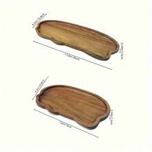 1 pieza Bandeja de madera, Bandeja de almacenamiento de tocador de baño estilo granja, Bandeja organizadora de madera impermeable, Adecuada para dispensador de jabón, fragancia, velas aromáticas, encimera de baño y decoración de cocina - color madera C - Ver 7