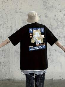 Limited Edition Men's Elegant Short Sleeve T-Shirt [Middle East] Lightweight Cotton - Hitam - View 9