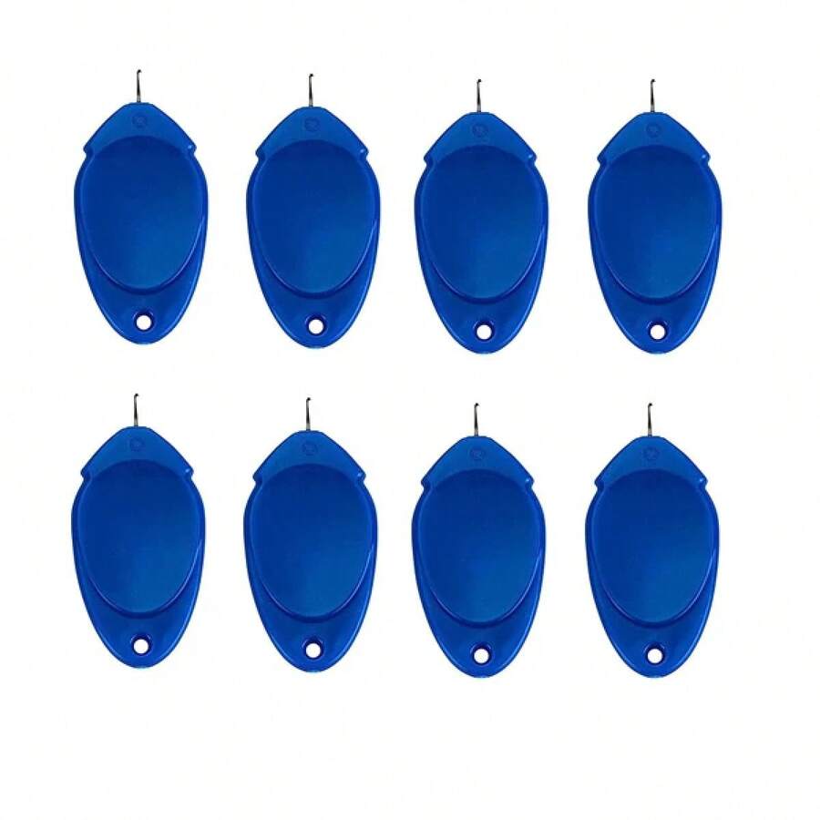 Automatic Needle Threader, Hands-Free Threading Tool For Seniors, Accessory For Handheld Sewing Machine, DIY Sewing Kit For Home Use, Set Of 5 Or 10 Pieces. - Blue - View 1