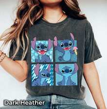 Lilo And Stitch T-Shirt Stitch Emotions Shirts Birthday Gift Tee Disneyworld Shirt Disneyland Fami - màu đen - Xem 1