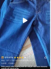 Men Pants - Azul lavado medio - Ver 10
