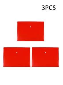 [Custom] 5pcs/Set Thick A4 Solid Color Polypropylene Document Folders With Snap Closure, Waterproof File Storage Bags For Storing Exam Papers, Archives Etc., Suitable For Students Back To School And Office Use, School File Folders - Multicolor - View 20