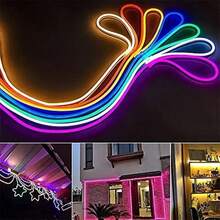 电池供电柔性霓虹LED灯条,带电池盒,适合家居DIY装饰 - LED Strip Lights - 查看 7