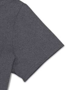 Nueva Llegada: Camiseta con Estampado de Papá Noel Temática Navideña, Perfecta para Ropa Casual de Mujer, Vacaciones, Mangas Cortas, Cuello Redondo, Adecuada para Primavera y Verano, Lavable a Máquina, Ropa de Mujer de Moda, Versátil para Salidas, Halagadora y - Gris - Ver 4