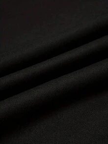 Camiseta Negra de Manga Corta para Mujer - Estilo Vintage Urbano Unisex, Camiseta Holgada de Algodón con Cuello Redondo y Manga Corta - Negro - Ver 3