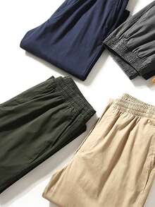 Pantalones rectos poliusos para actividades recreativas en espacios abiertos - Caqui - Ver 4