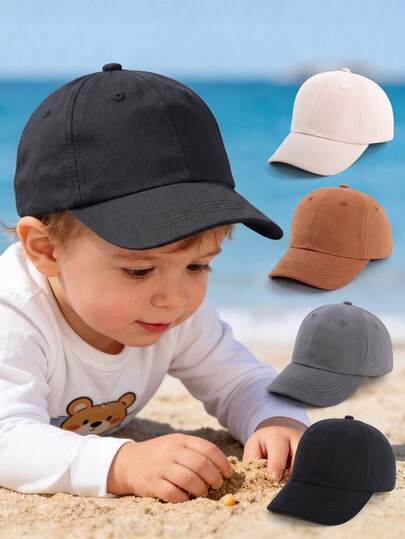Bộ 3 mũ lưỡi trai chống nắng du lịch cho bé, phối màu trung tính, phù hợp cho bé trai và bé gái, mũ chống nắng cho trẻ sơ sinh. Mũ lưỡi trai trẻ em, kiểu dáng thời trang thường ngày. Thiết kế lỗ thoáng khí thoải mái, mát mẻ và dễ chịu cho mùa hè, thích hợp mặc hàng ngày và làm quà tặng, kích thước có thể điều chỉnh.