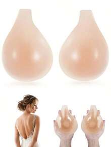 Women's Strapless Sticky Invisible Push Ip Ultra-Thin Silicone Bra Sticky Pasties Nipple Covers - Lifting Style - View 1