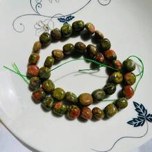 1件(30-40顆)天然寶石滾石水晶手鍊 透明石英不對稱彈力珠塊石英手鍊手鐲水晶手環 DIY用 - 彩色 - 查看 51