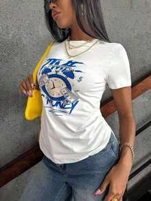 Women T-Shirts - White - View 6