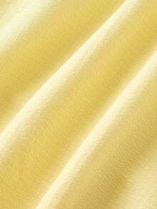 MOD Vestido casual de verano con cintura ceñida para mujer - Amarillo - Ver 6