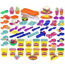 Hasbro Play-Doh Kitchen Creations Fun Factory Playset, Arts And Crafts Toy For Kids 3 Years And Up With 12 Cans And 42 Tools (Amazon Exclusive) - Red, Green, Purple, Black, and White - View 1