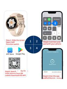 LIGE New Round Dial Silicone Strap Smartwatch, Daily Waterproof, Multiple Sports Functions, Activity Tracking, Weather Forecast, Call Reminder, Customizable Dial, Fashion Multi-Function Sports Smartwatch For Men And Women - View 12