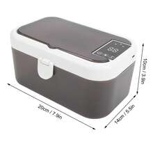 Wipe Warmer, 3 Temperature Modes, 55/60/65 Celsius, Compatible With 80 Wipes, With Light - 卡其色 - 查看 4