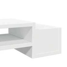 vidaXL Supporto Monitor con Contenitore Bianco 50x27x15 cm Truciolato - Multicolore - Visualizzare 6