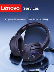 Lenovo 联想E10无线游戏耳机，支持蓝牙5.4、2.4G和Type-C三模连接，RGB低延迟，带ENC降噪麦克风，适用于PC、笔记本电脑、PS5和手机。 - 查看 7