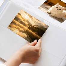 1pc 6-Inch High Capacity Photo Album, Holds 200 Horizontal Photos, Suitable For Wedding, Family, Anniversary, Youth, Vacation, Valentine's Day, Memory Book Gift - 1PC - View 4