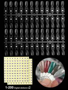 120/180 Magnetic Nail Polish Color Card, Detachable Color Plate, High-End PU Material Color Card, Comes With 120/180 Magnetic Color Cards And 1-120/180 Numbered Labels, Suitable For Nail Art Design - Grey - View 12