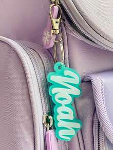 Personalized Luggage, Customized Name Keychain And Backpack Label Lanyard, Customized Car Key Chain, Creative Pendant Keychain, Customized Water Cup Lanyard, Gift For Valentine'S Day, Activities, School, Teachers - Multicolor - View 3