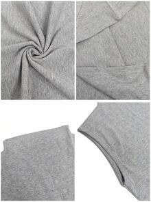 Áo tank top ôm sát không tay cổ cao màu xám American Sexy Lady, áo hai dây co giãn ôm dáng cho mùa hè - Xám - Xem 11