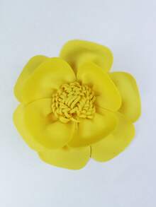 Exaggerated Solid Color Fabric Flower Brooch Hair Clip, Accessory For Women Swimsuit, Summer,Pines - Flower - View 6