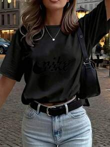 Women T-Shirts - Black - View 1